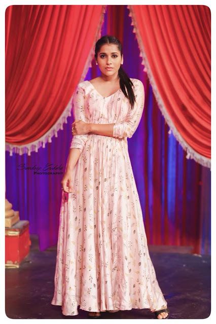 Hot Girl Model Rashmi Gautam Photo Shoot In Pink Dress 10